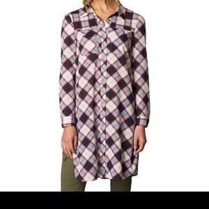 NWT Long sleeve plaid tunic